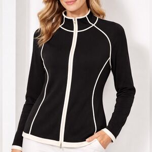 Nygard Collection Zip Up Top.